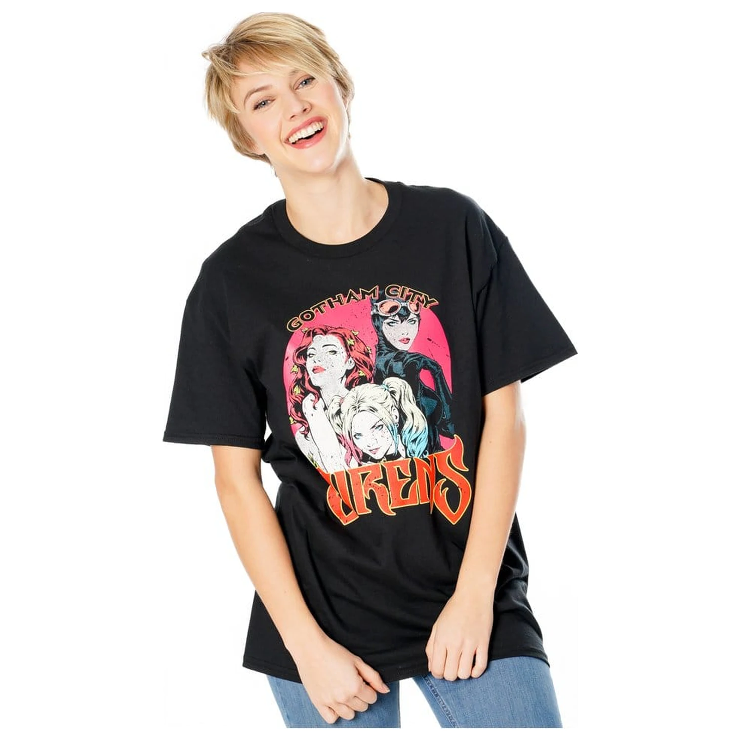 Gotham City Sirens T-Shirt Vintage Poster product photo
