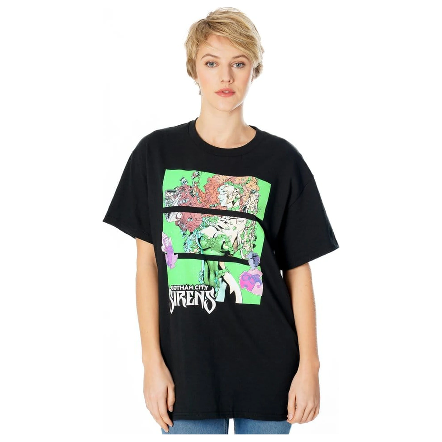 Gotham City Sirens T-Shirt Poison Ivy Sirens Cash Black  product photo
