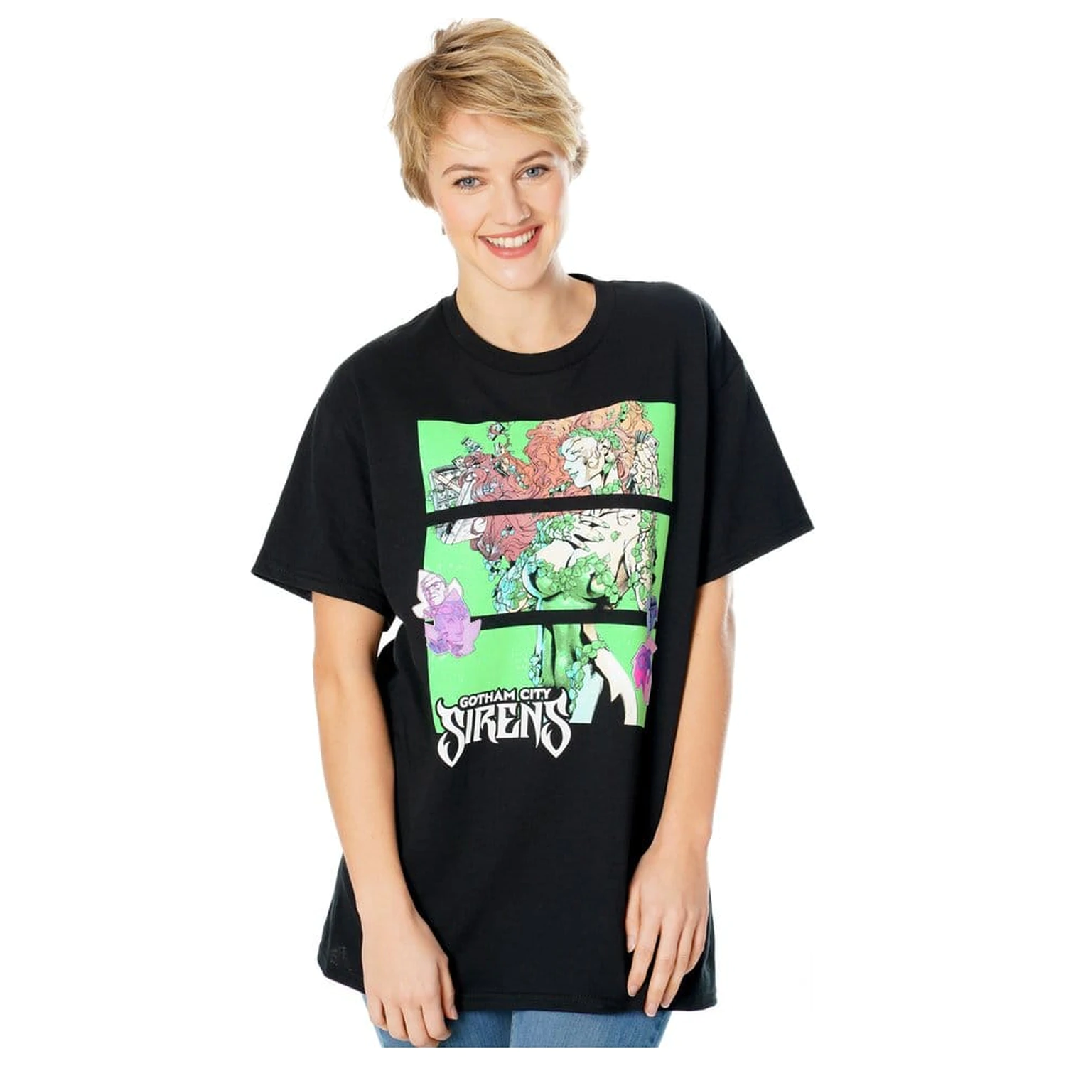 Gotham City Sirens T-Shirt Poison Ivy Sirens Cash Black  product photo