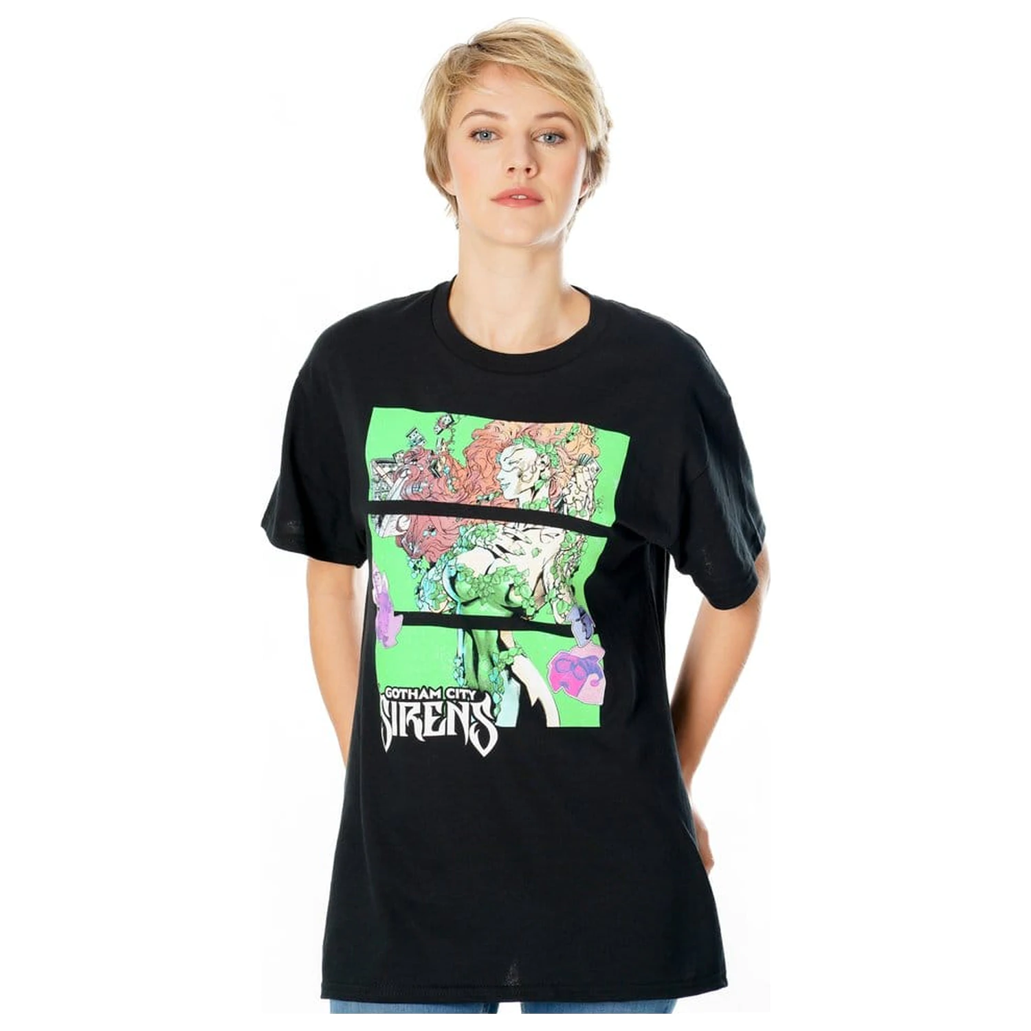 Gotham City Sirens T-Shirt Poison Ivy Sirens Cash Black  product photo