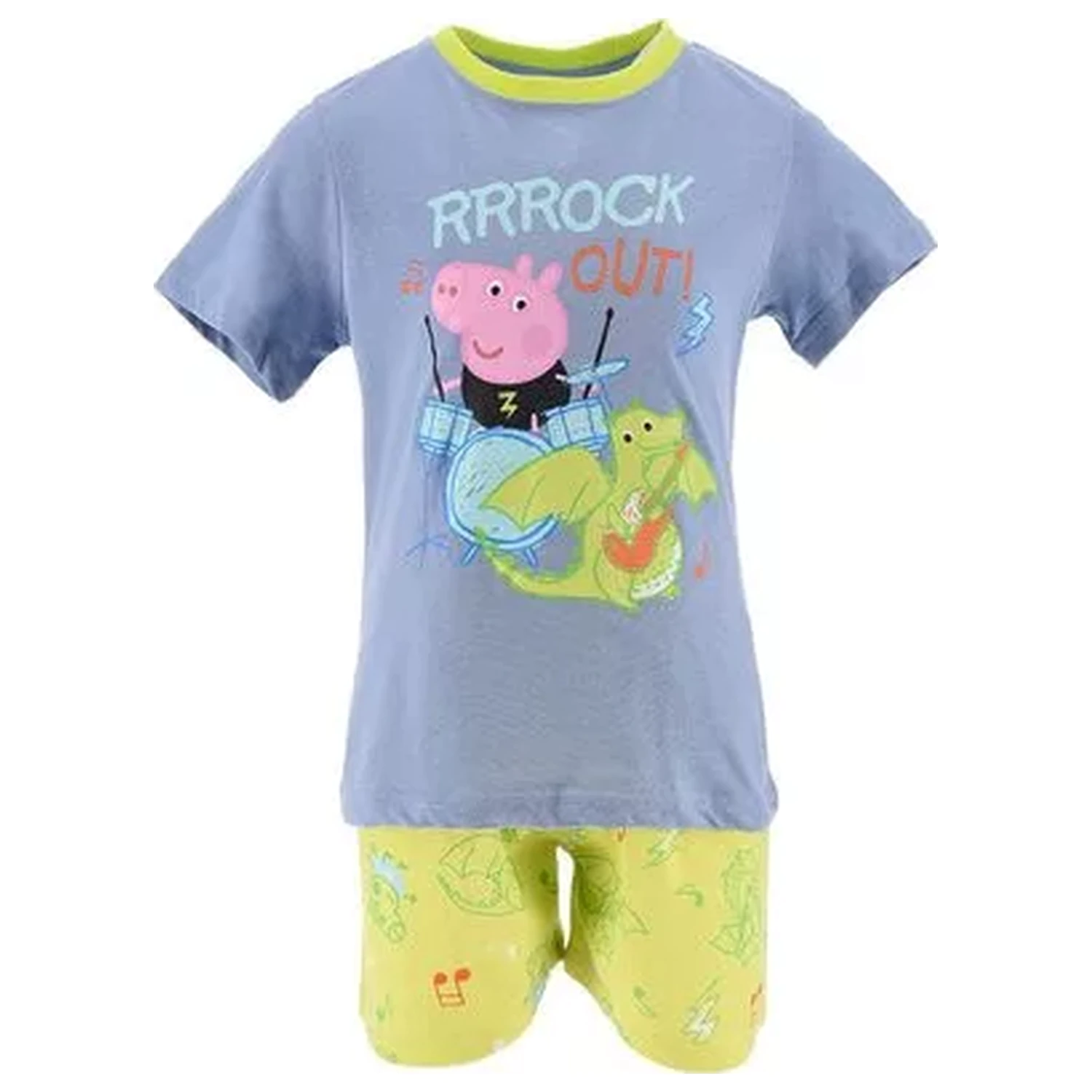 Peppa Pig Rock Out Blue Kids Short Pajamas  product photo