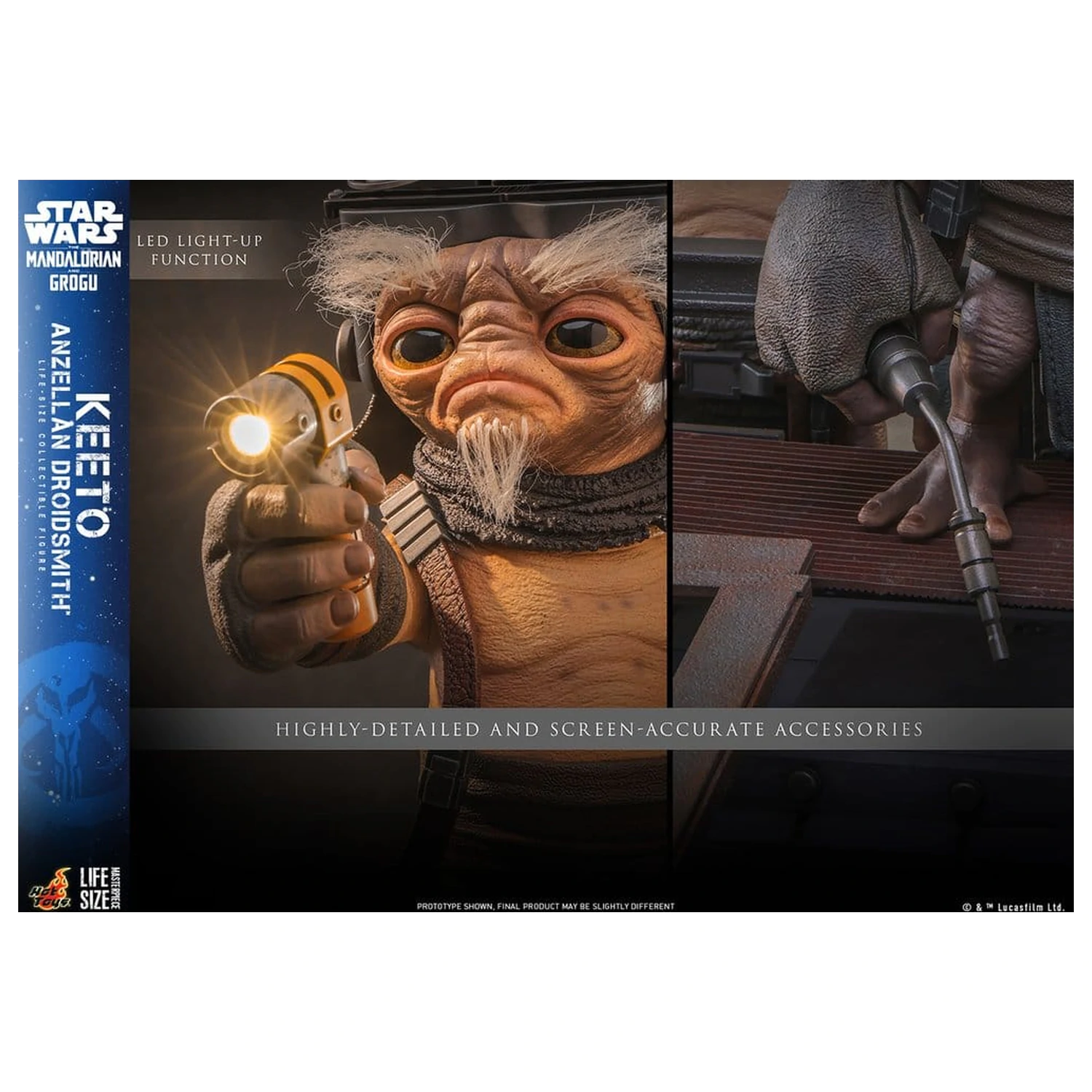 Star Wars: The Mandalorian & Grogu Life-Size Masterpiece Life-Size Figure Keeto (Anzellan Droidsmith) 26 cm product photo