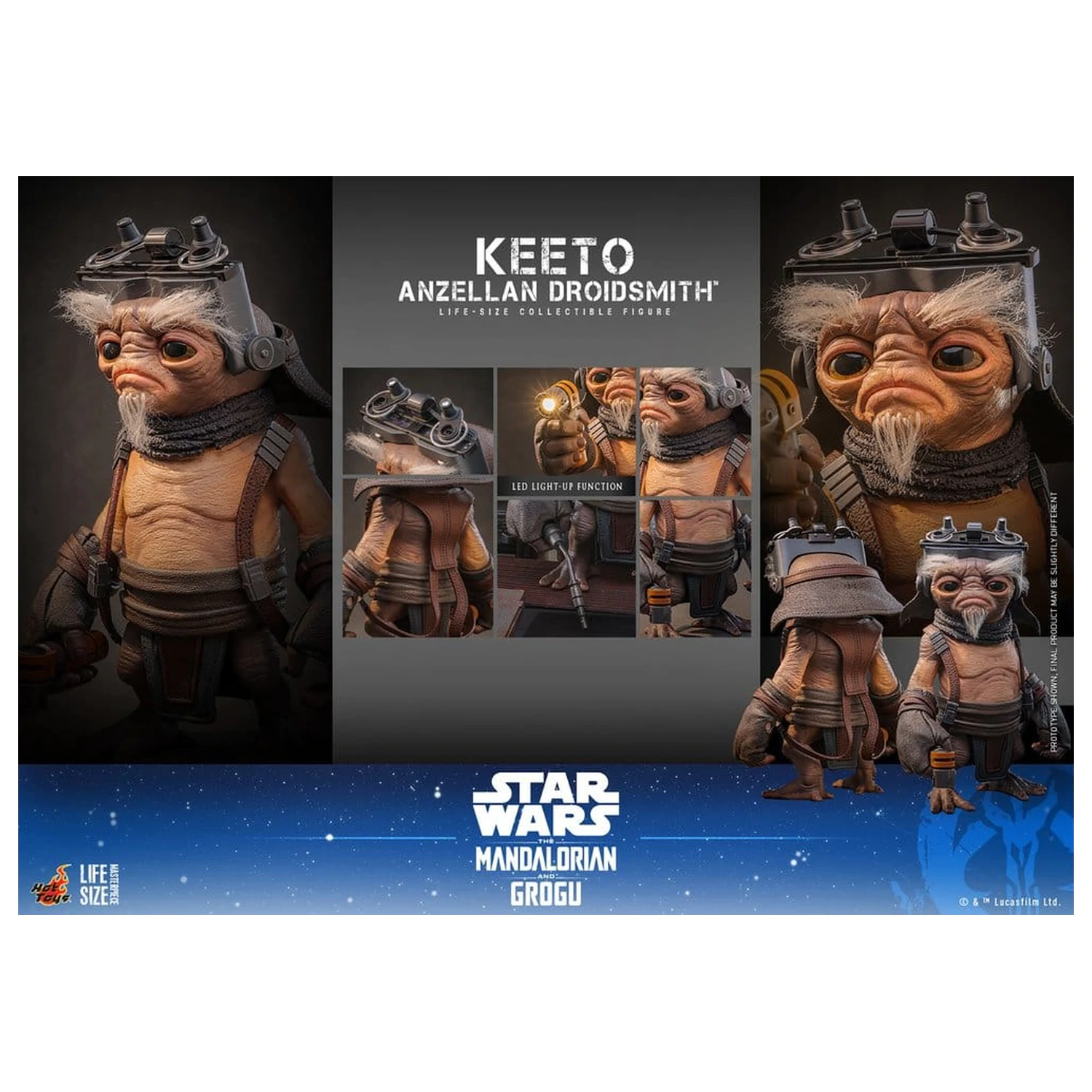 Star Wars: The Mandalorian & Grogu Life-Size Masterpiece Life-Size Figure Keeto (Anzellan Droidsmith) 26 cm product photo