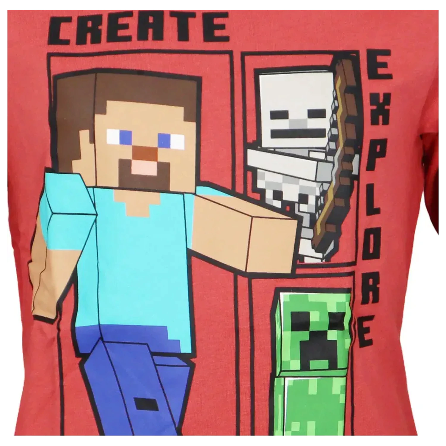 Minecraft Create Red Long Sleeve T-Shirt for Kids product photo
