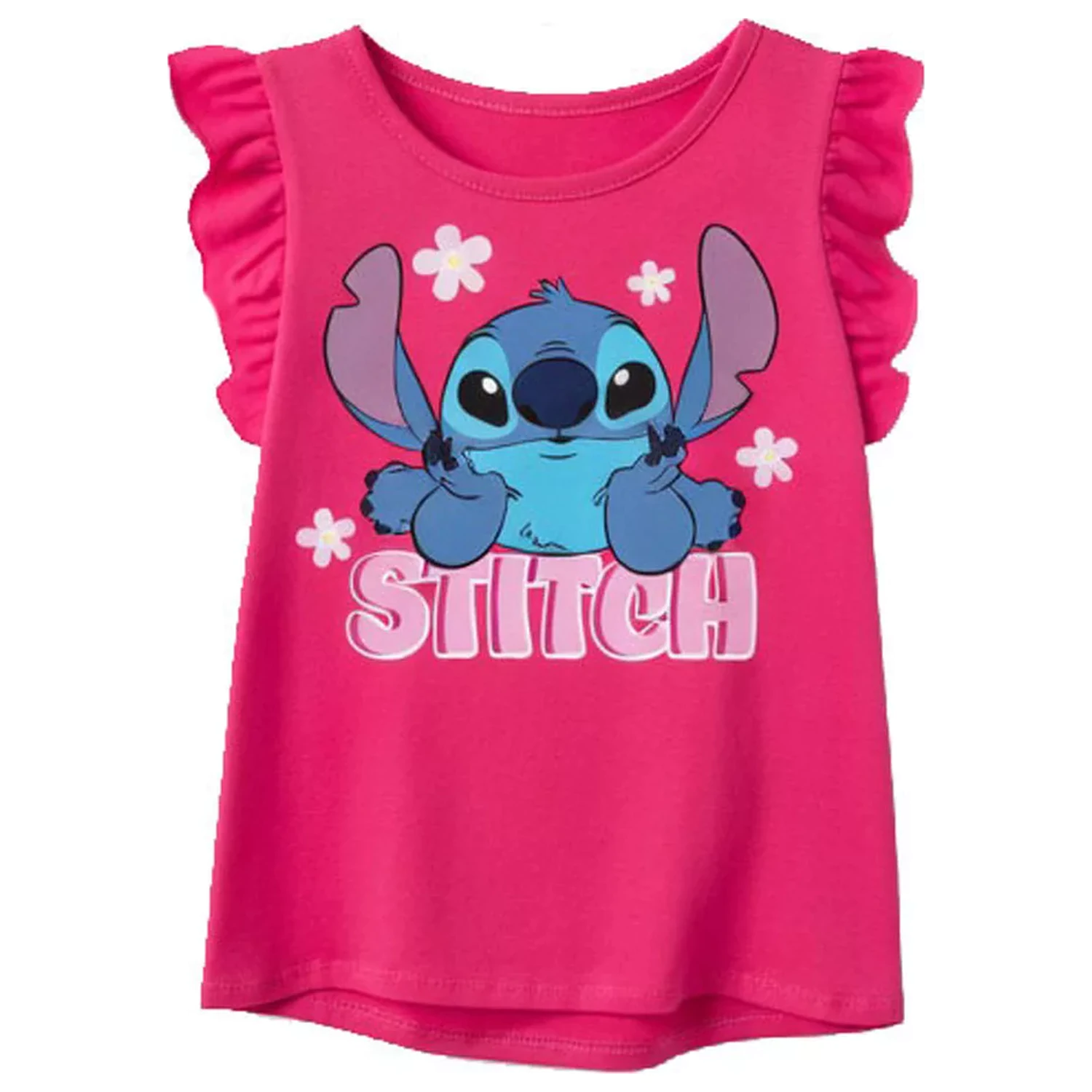 Stitch Tiny Smile Pink kids short t-shirt product photo