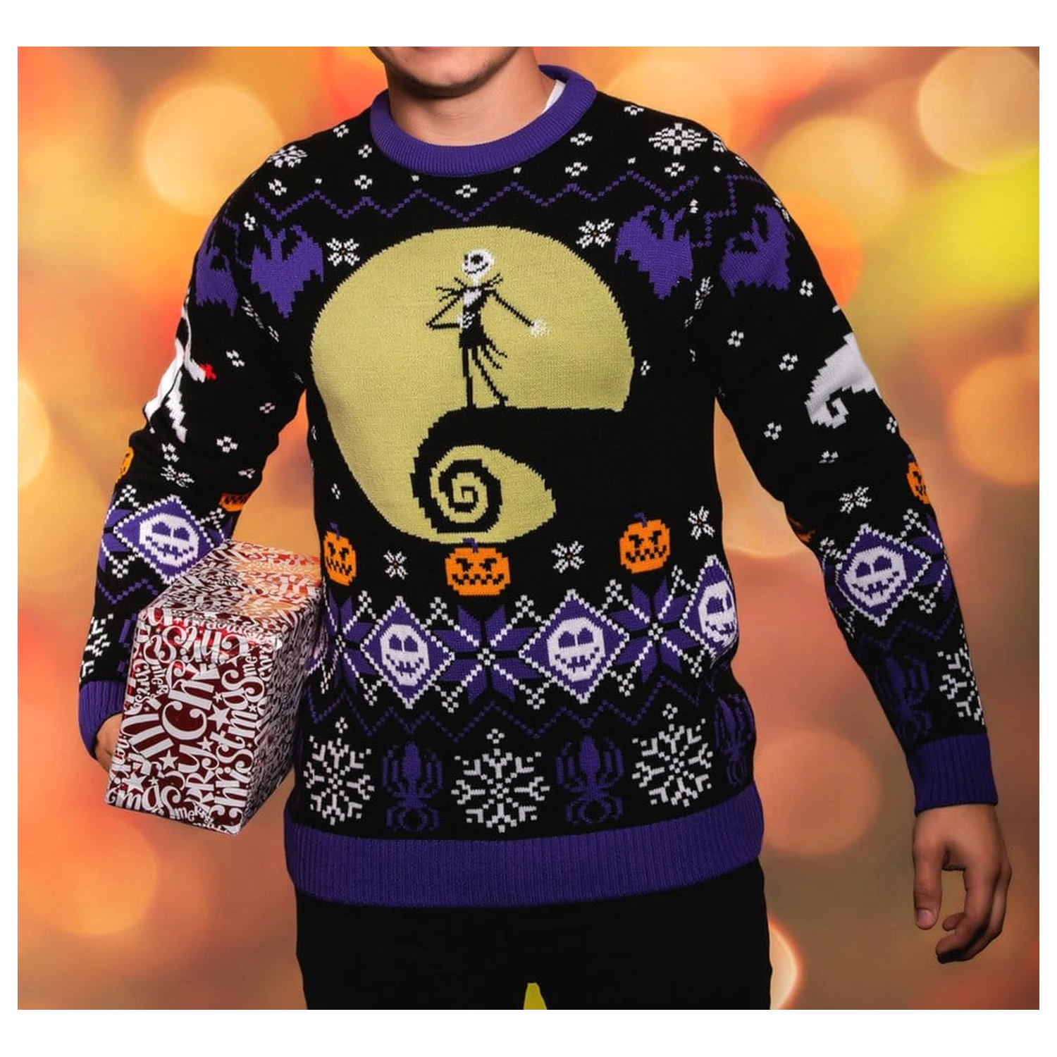 Nightmare Before Christmas Christmas Sweater 8-bit  product photo