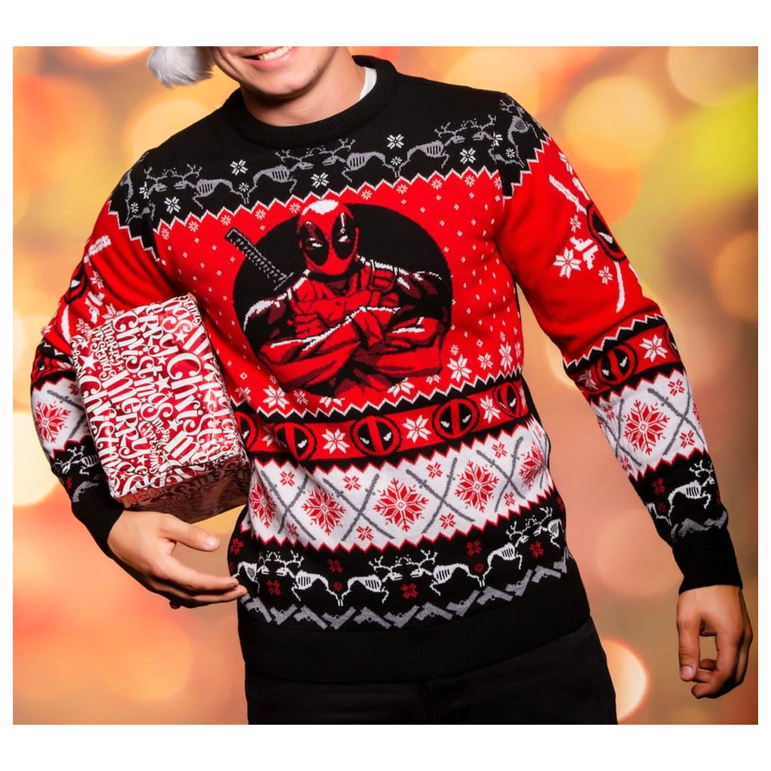 Deadpool Christmas Sweater  product photo