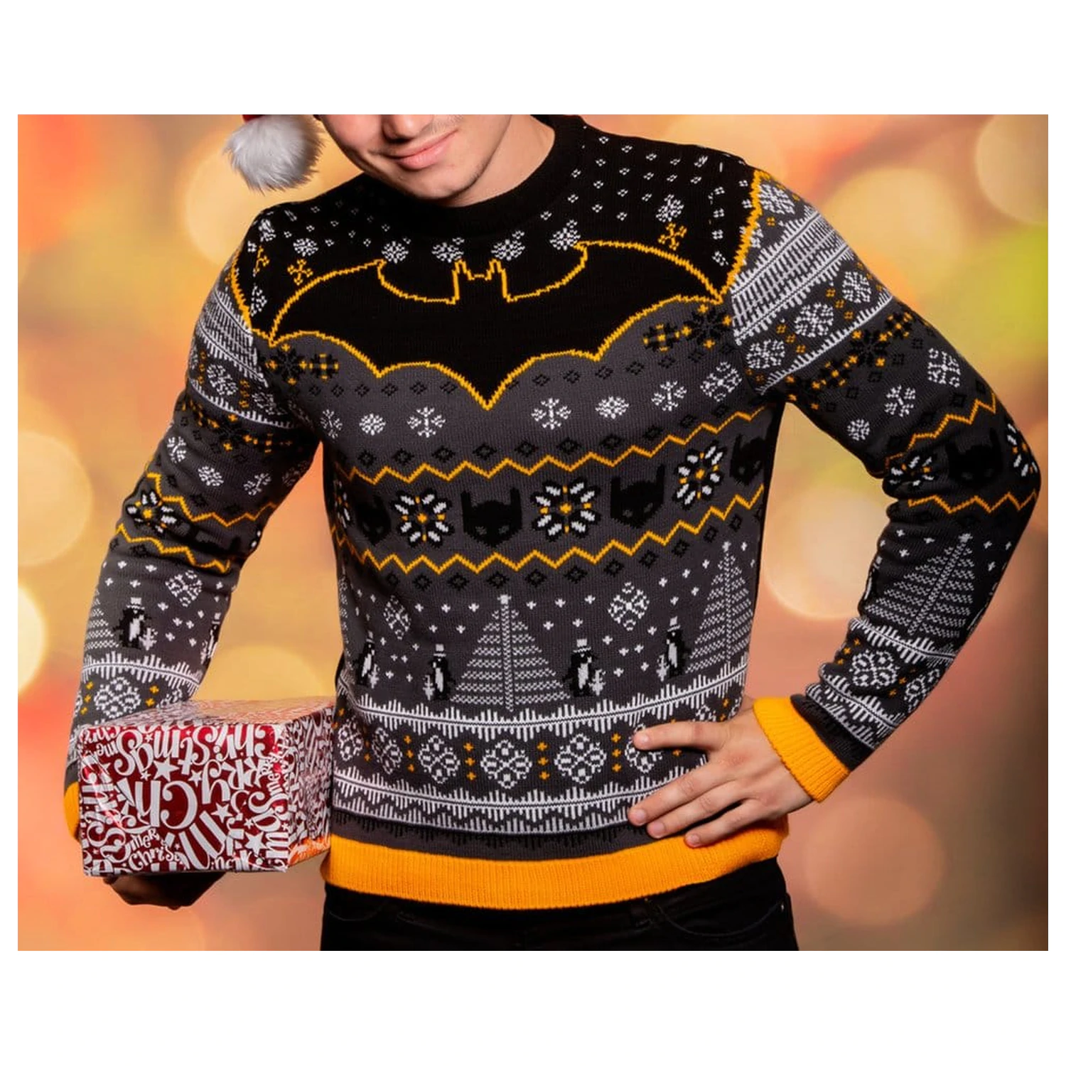 Batman Christmas Sweater Penguin  product photo