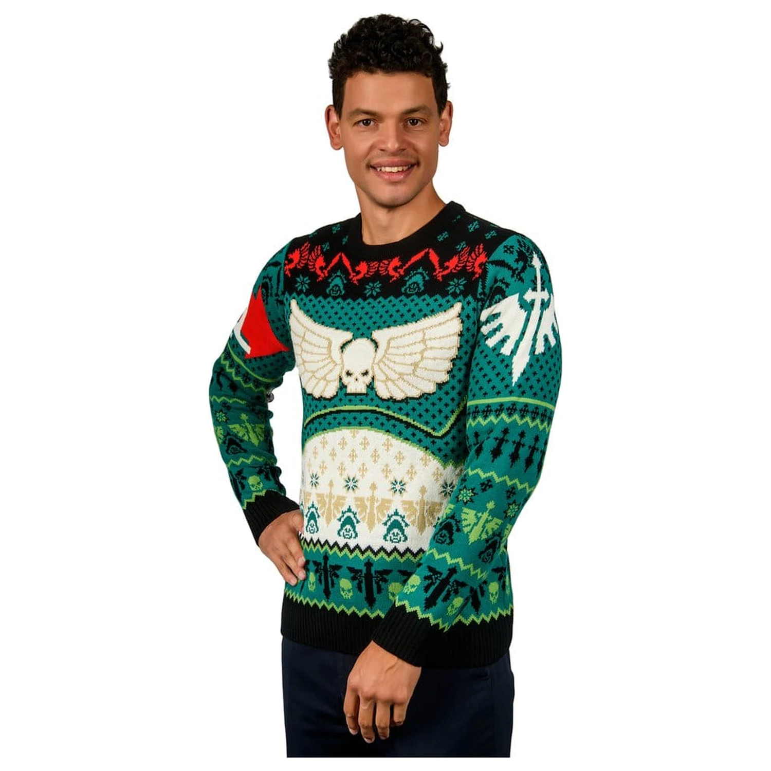 Warhammer 40,000 Christmas Sweater Dark Angels product photo