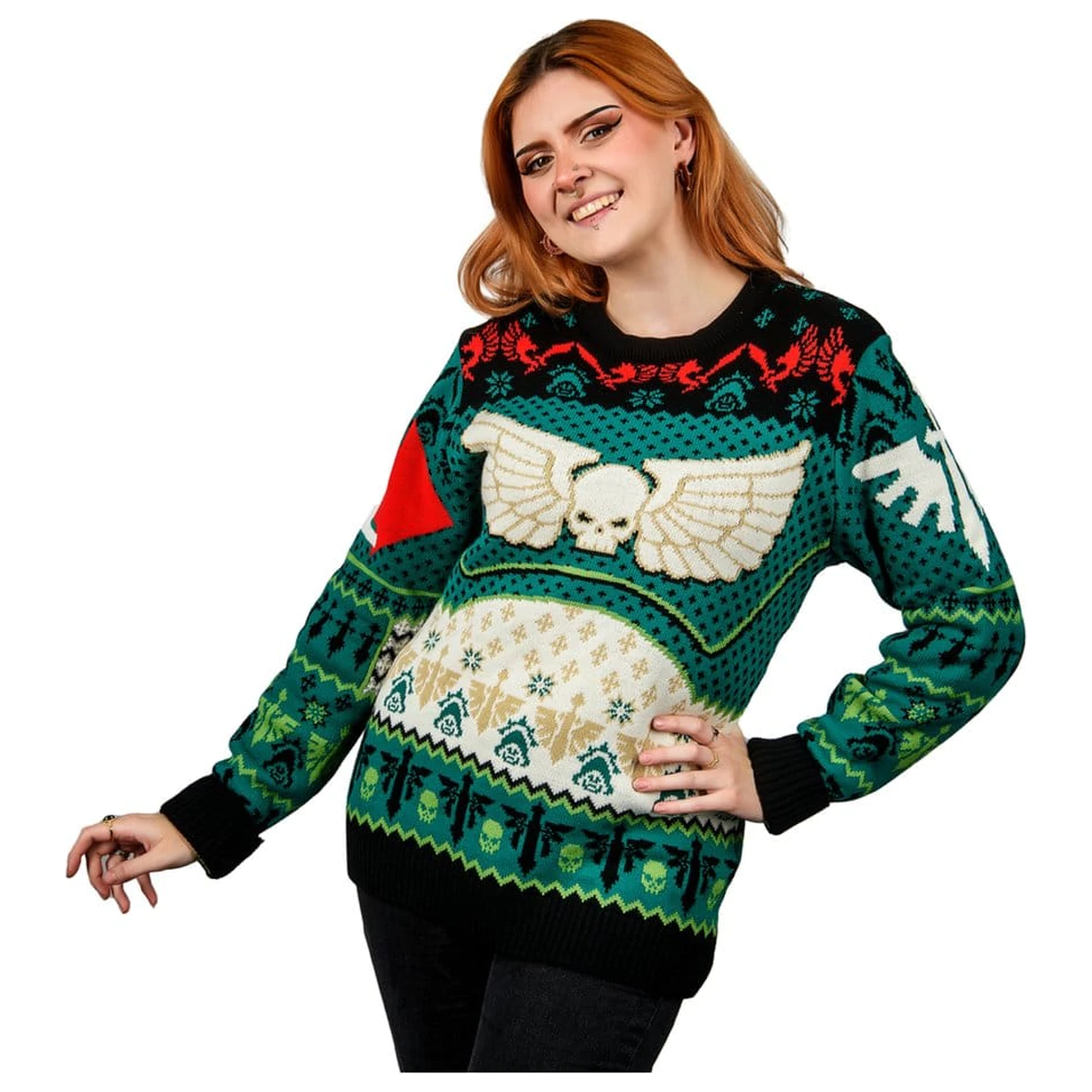 Warhammer 40,000 Christmas Sweater Dark Angels product photo