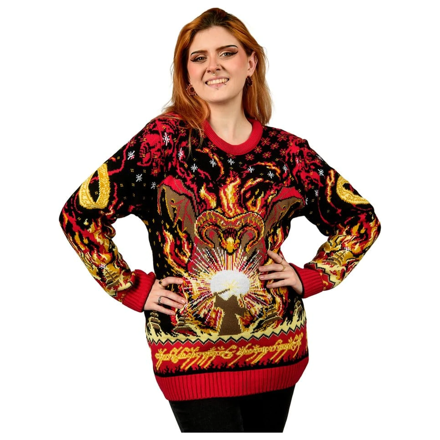 Lord of the Rings Christmas Sweater Balrog  product photo