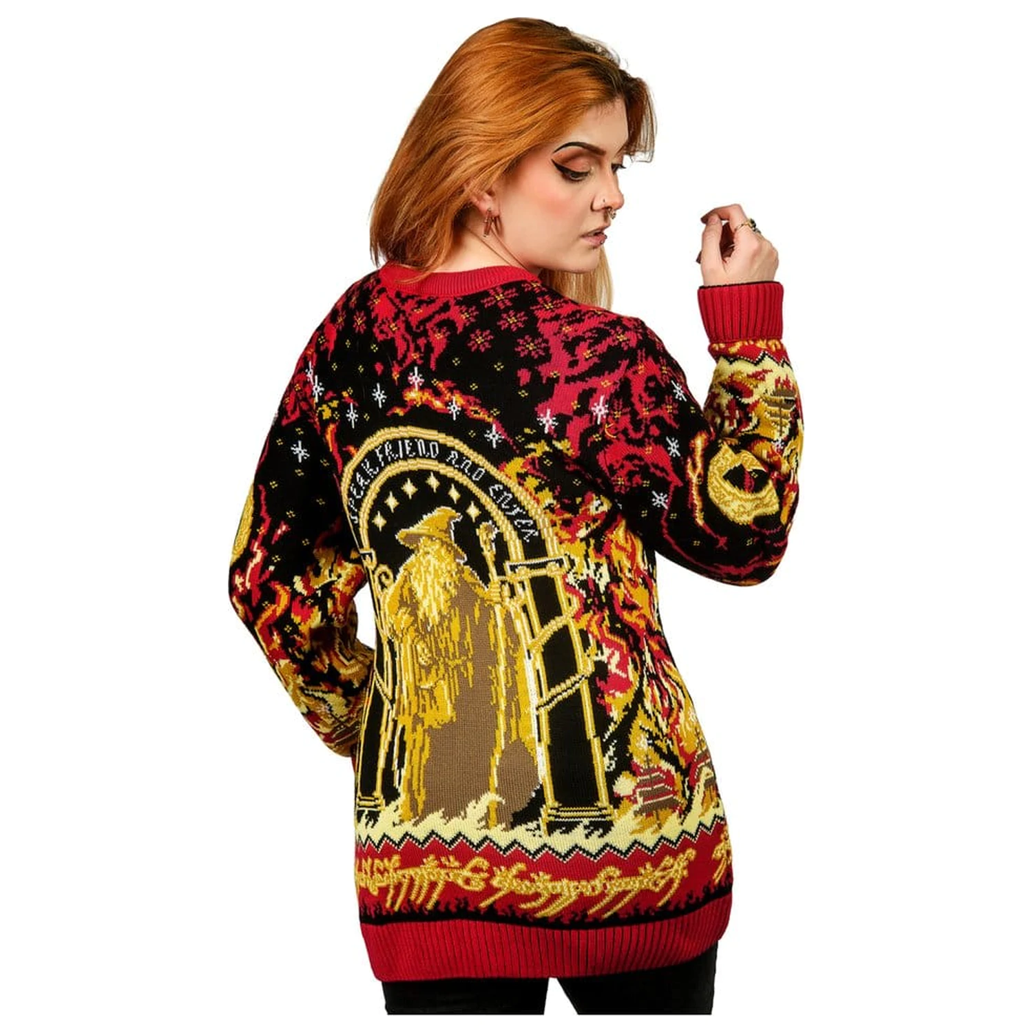 Lord of the Rings Christmas Sweater Balrog  product photo