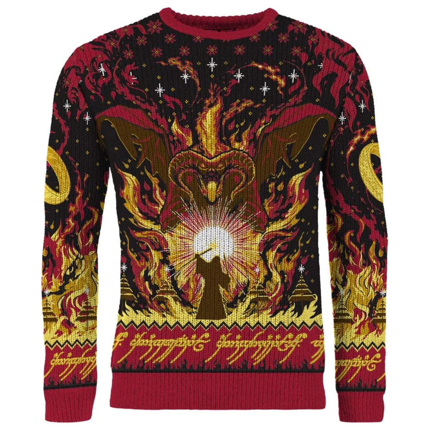 Lord of the Rings Christmas Sweater Balrog  product photo