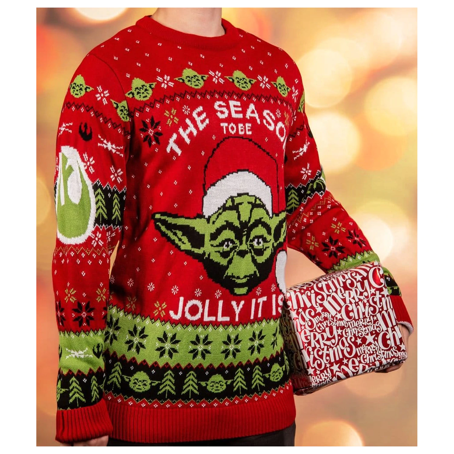 Star Wars Christmas Sweater Yoda  product photo