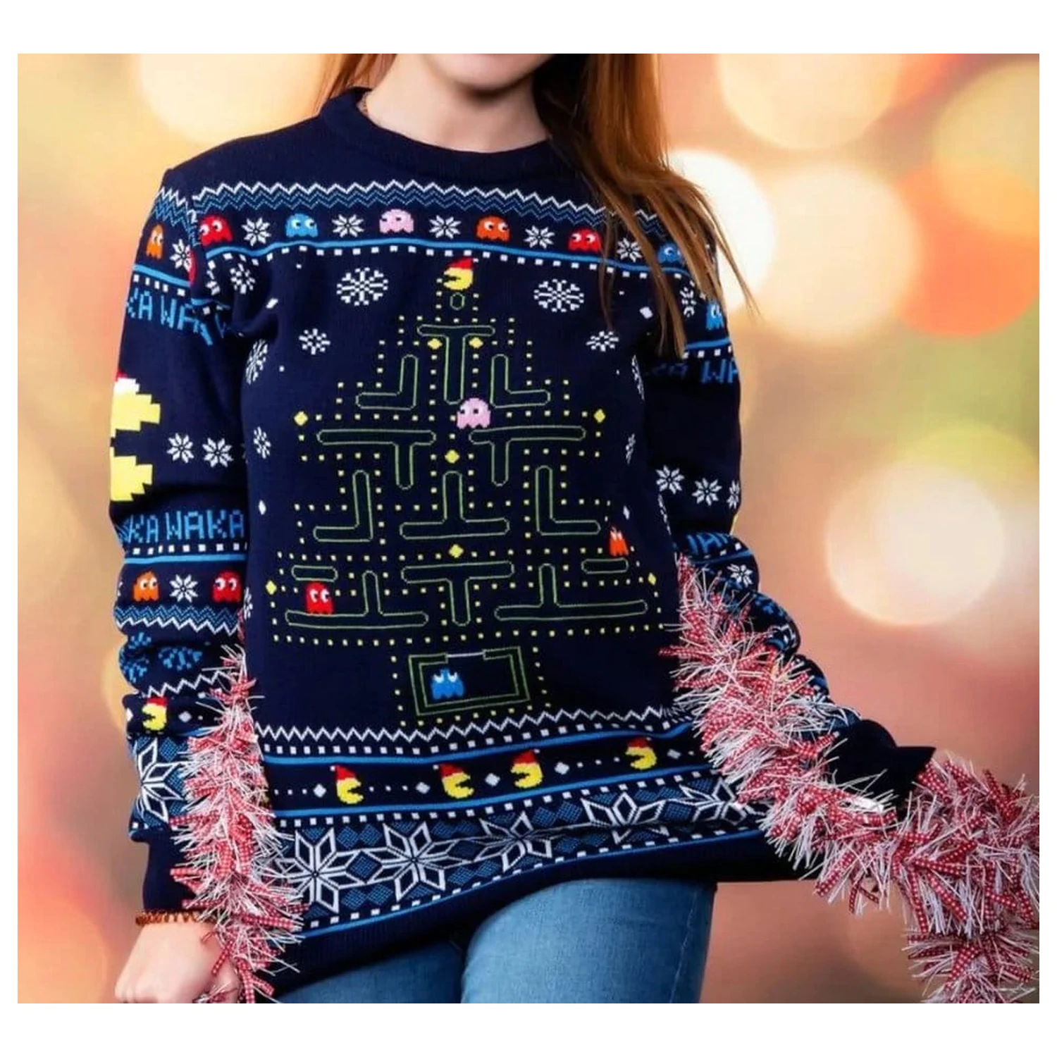 Pac-Man Christmas Sweater product photo