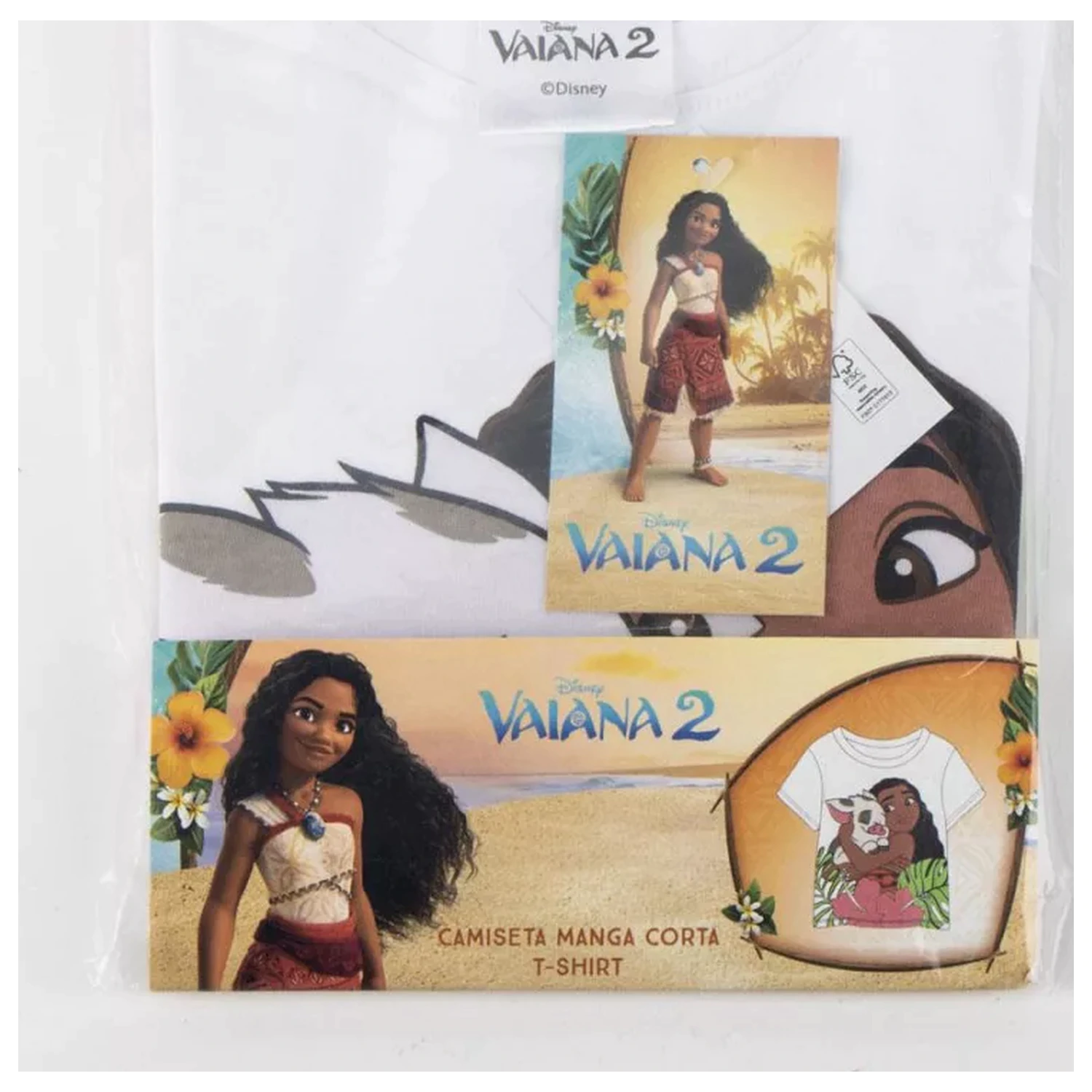 Disney Vaiana Pua kids short sleeve t-shirt, top product photo