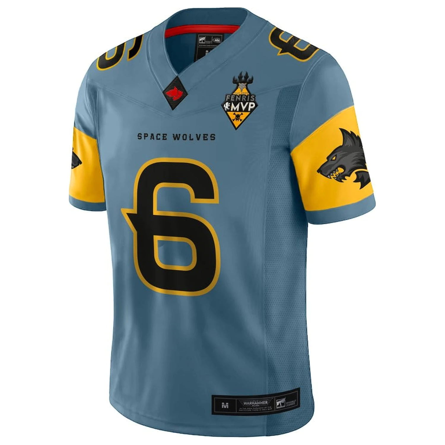 Warhammer 40,000 Sports Jersey Shirt Space Wolves product photo
