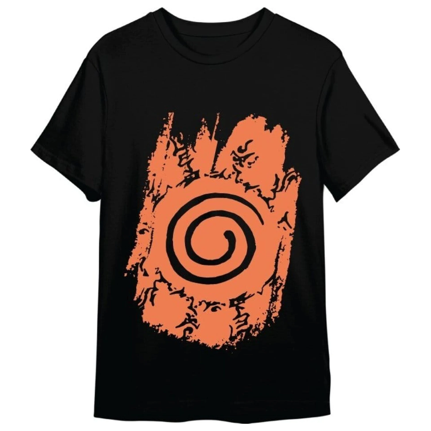 Naruto Shippuden T-Shirt Retro Logo Black  product photo