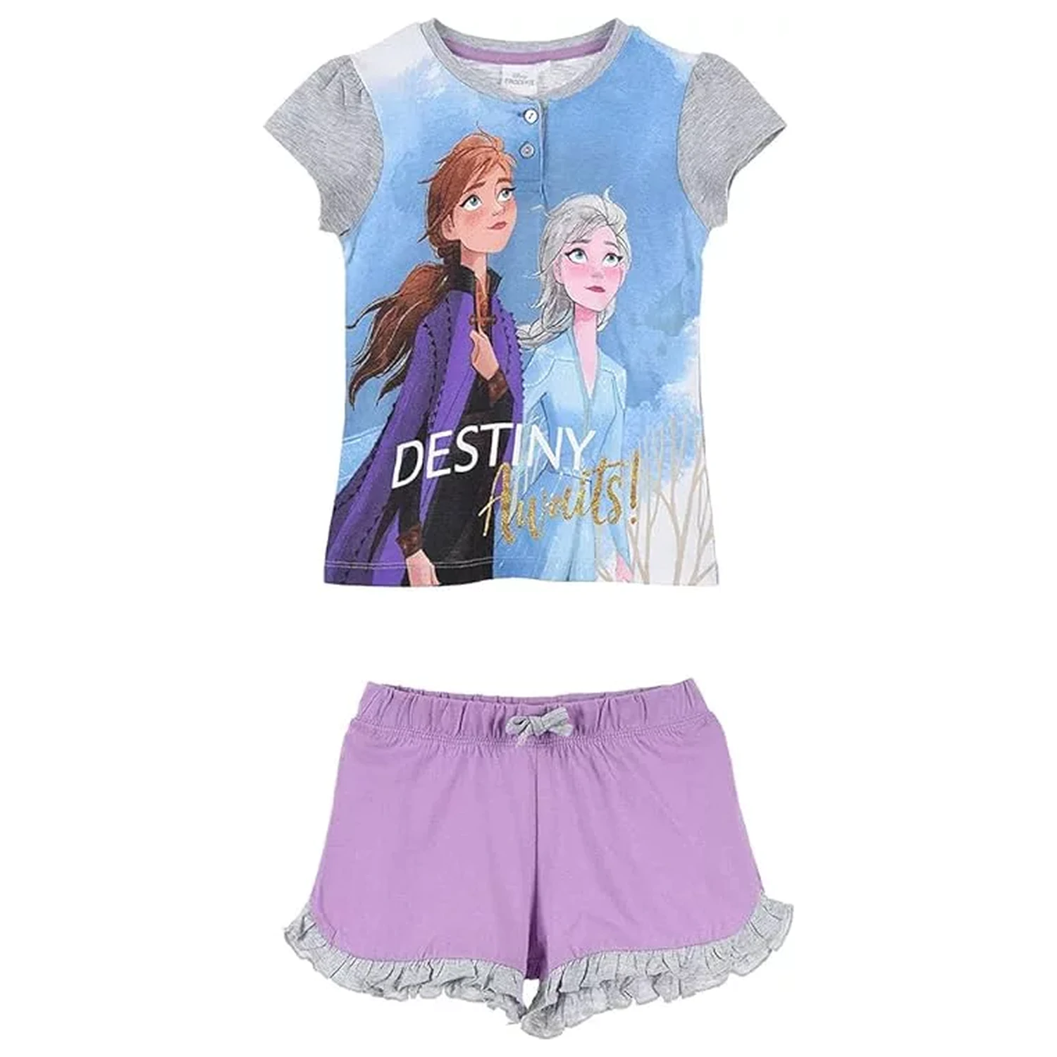 Disney Frozen Destiny Awaits kids short pyjamas in gift box product photo