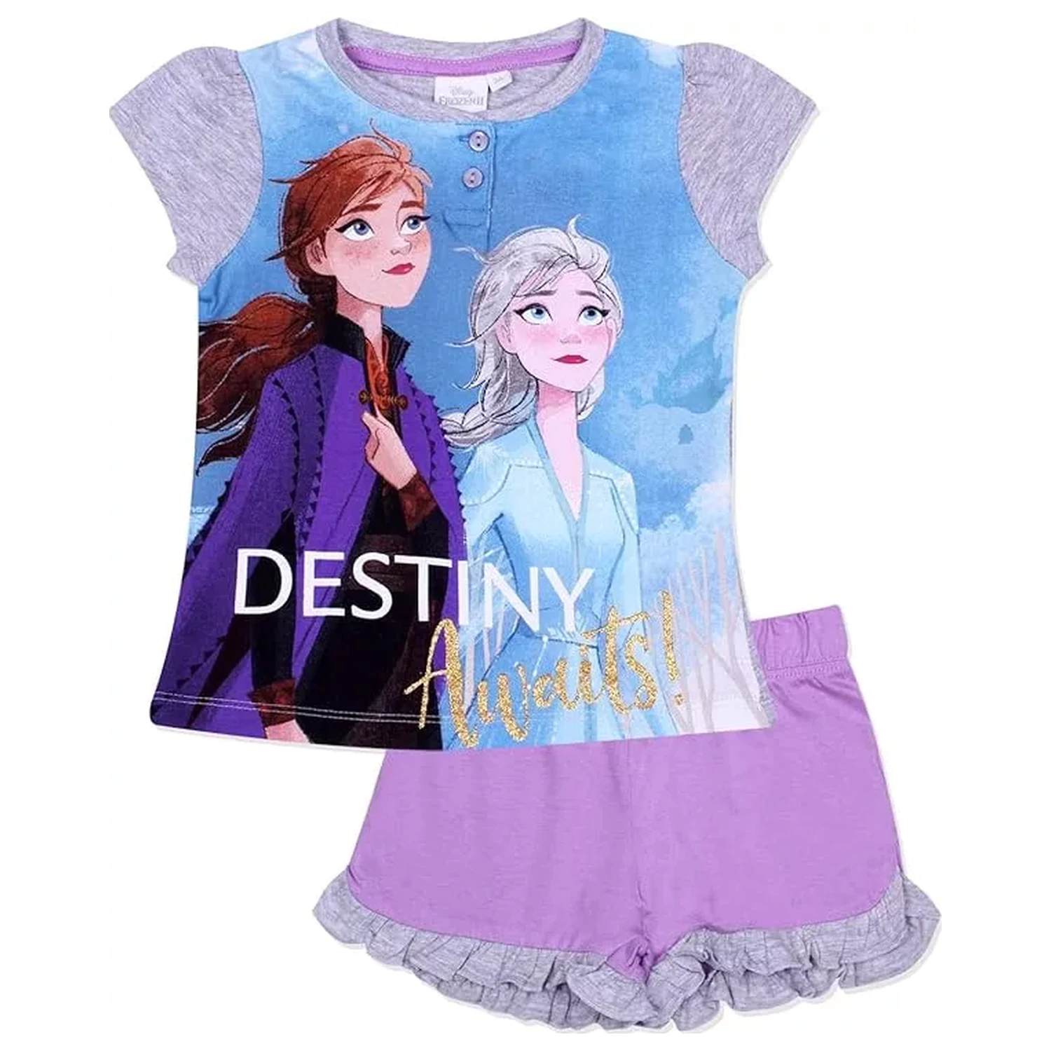 Disney Frozen Destiny Awaits kids short pyjamas in gift box product photo