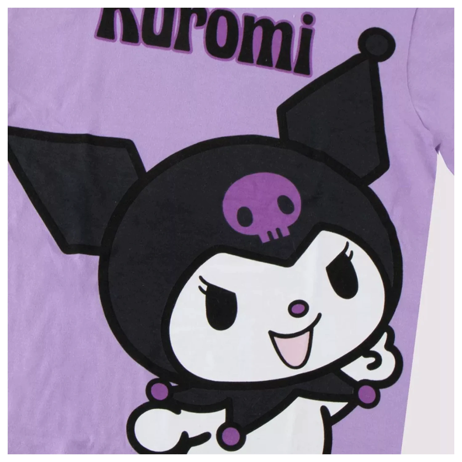 Hello Kitty Kuromi Purple kids short sleeve t-shirt, top product photo