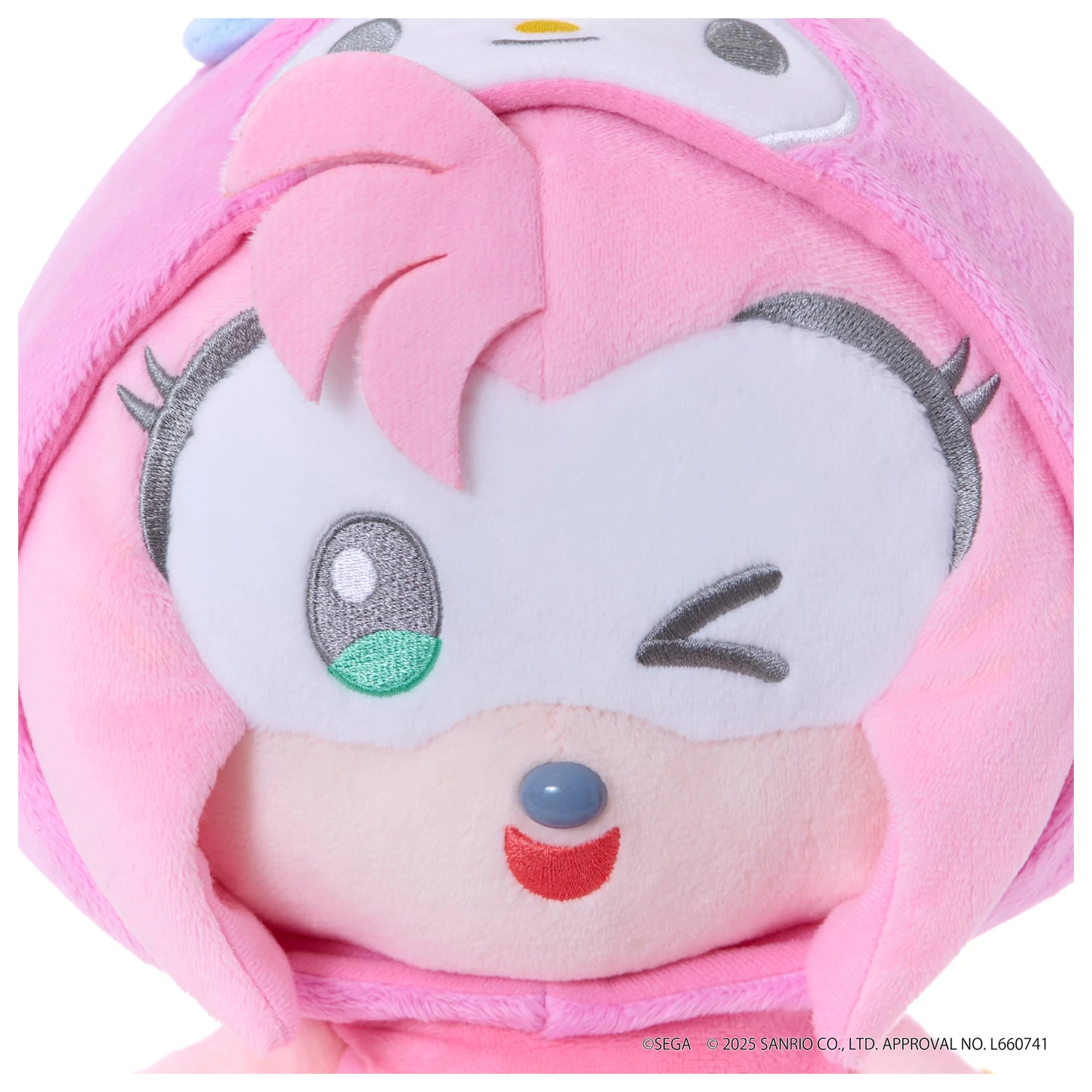Sonic & Friends x Sanrio Amy x My Melody Plush Toy 24cm product photo