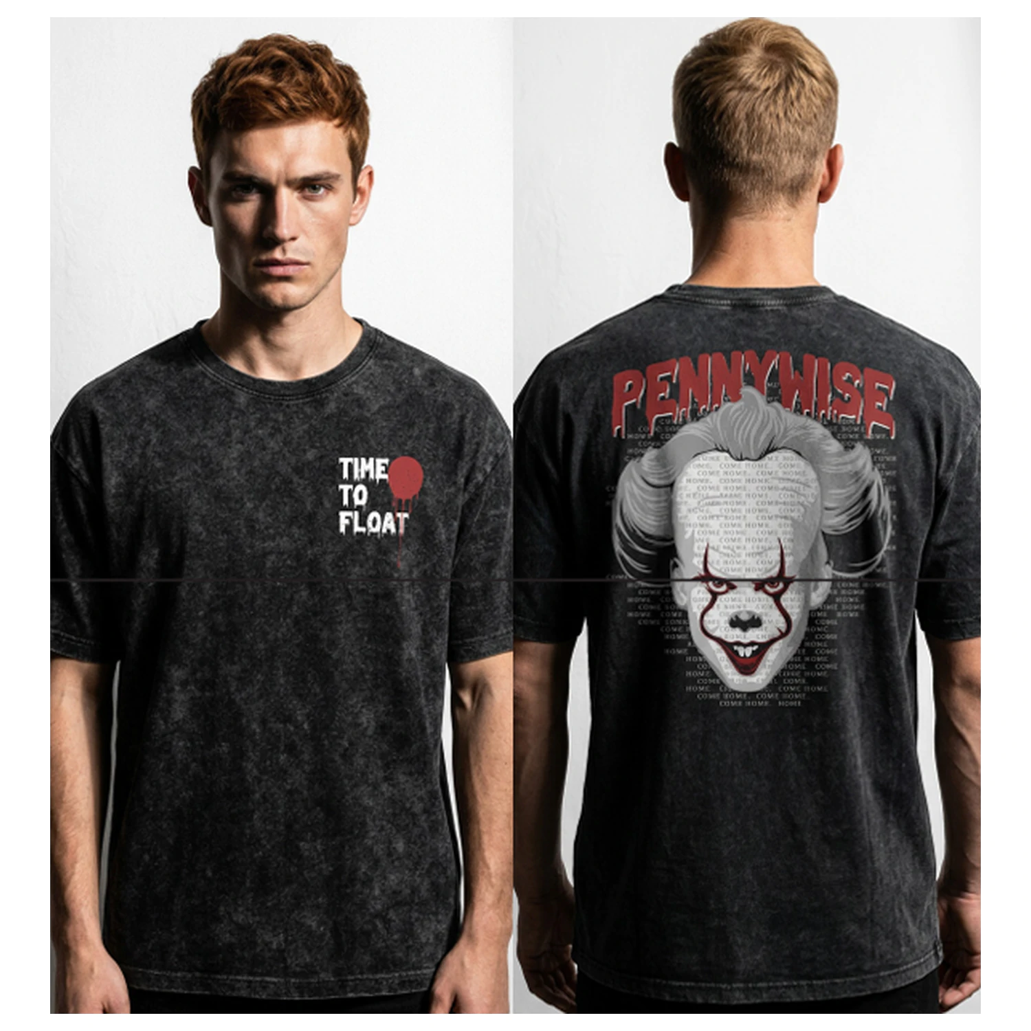 IT Pennywise "Time to Float" Stonewash T-Shirt product photo