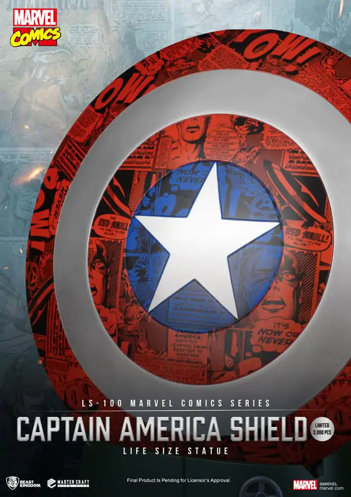 Marvel Comics PVC Captain America Shield Life Size Statue 64 cm product photo