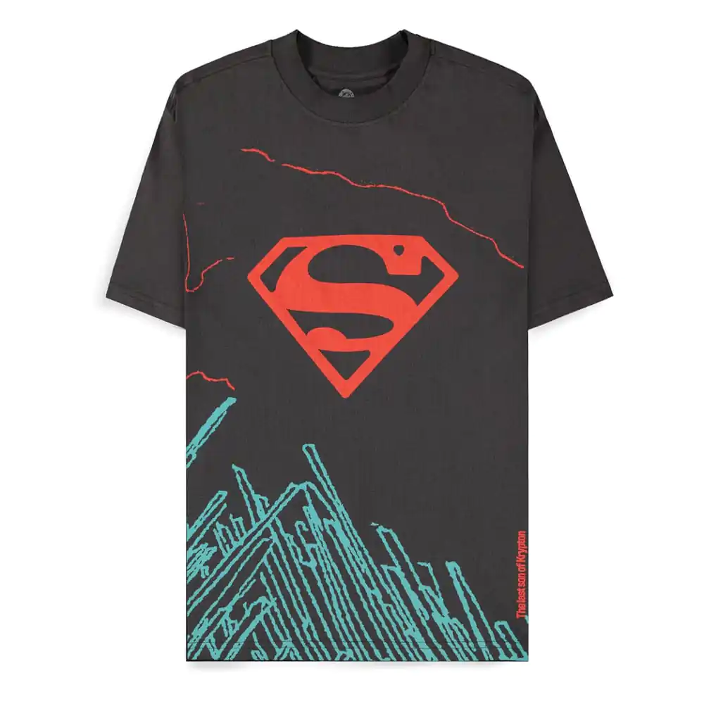 DC Comics T-Shirt Superman Dark Grey son of Krypton product photo