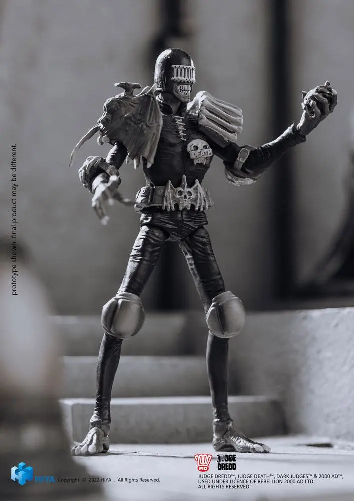 2000 AD Exquisite Mini Action Figure 1/18 Black and White Judge Death 10 cm product photo