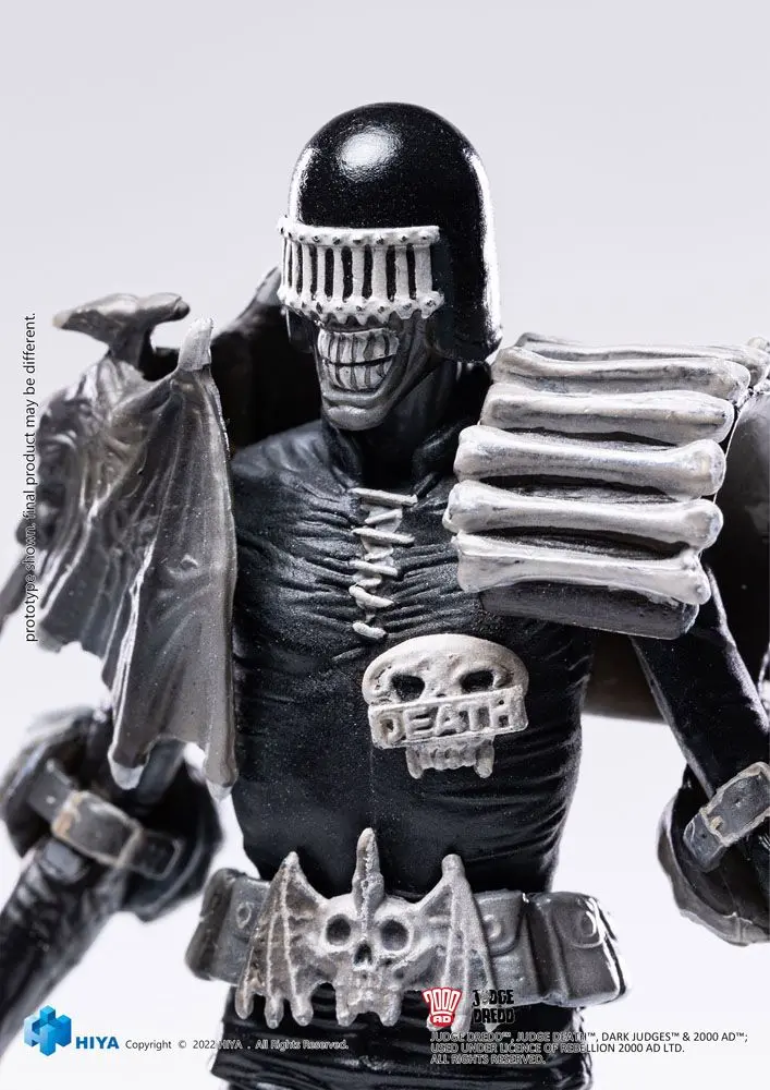 2000 AD Exquisite Mini Action Figure 1/18 Black and White Judge Death 10 cm product photo