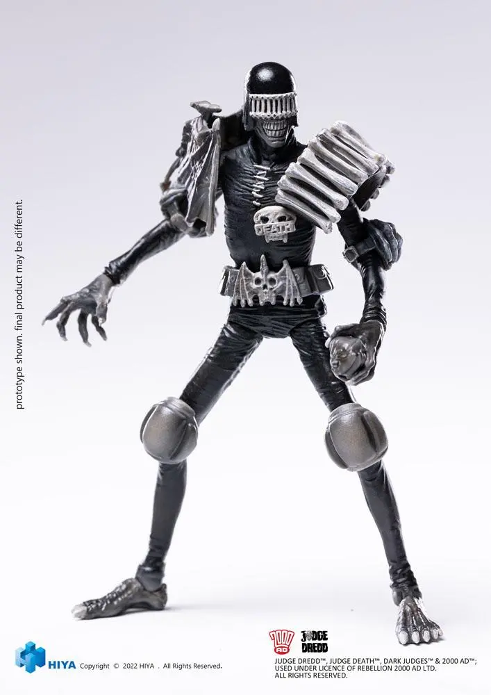 2000 AD Exquisite Mini Action Figure 1/18 Black and White Judge Death 10 cm product photo