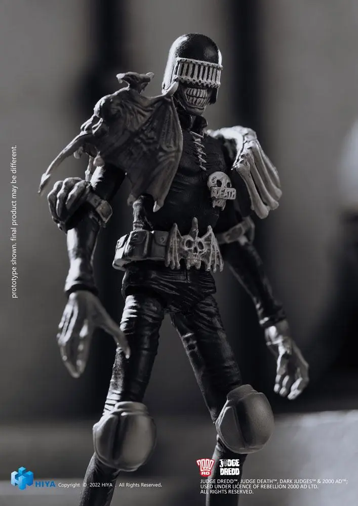 2000 AD Exquisite Mini Action Figure 1/18 Black and White Judge Death 10 cm product photo