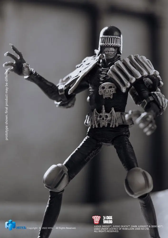 2000 AD Exquisite Mini Action Figure 1/18 Black and White Judge Death 10 cm product photo