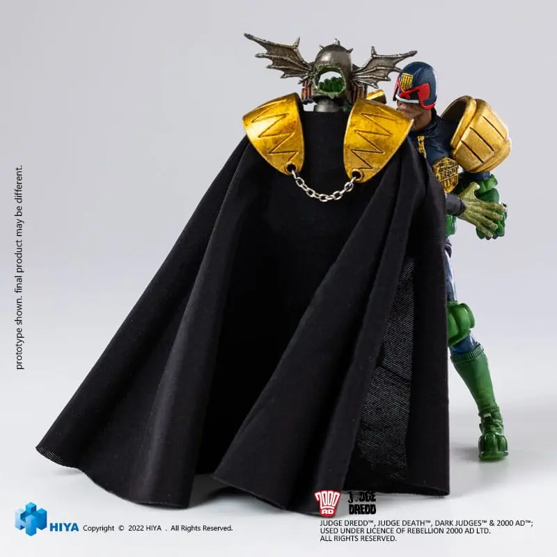 2000 AD Exquisite Mini Action Figure 1/18 Judge Dredd Gaze Into The Fist of Dredd 10 cm termékfotó