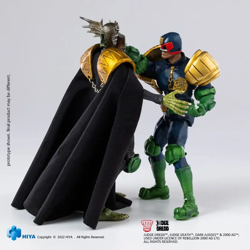 2000 AD Exquisite Mini Action Figure 1/18 Judge Dredd Gaze Into The Fist of Dredd 10 cm termékfotó