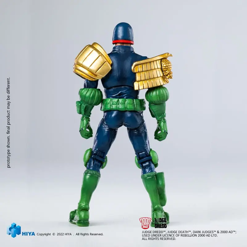 2000 AD Exquisite Mini Action Figure 1/18 Judge Dredd Gaze Into The Fist of Dredd 10 cm termékfotó