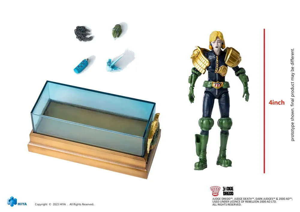 2000 AD Exquisite Mini Action Figure 1/18 Judge Dredd Judge Anderson Hall of Heroes 10 cm termékfotó