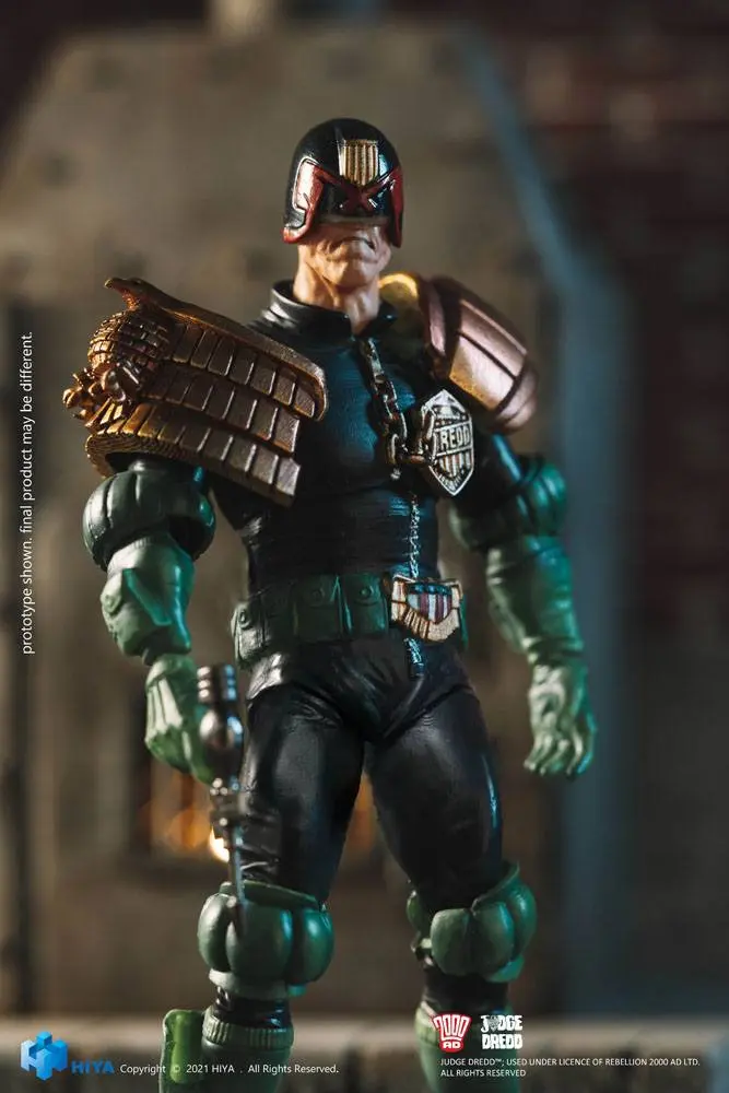 2000 AD Exquisite Mini Action Figure 1/18 Judge Dredd 10 cm product photo