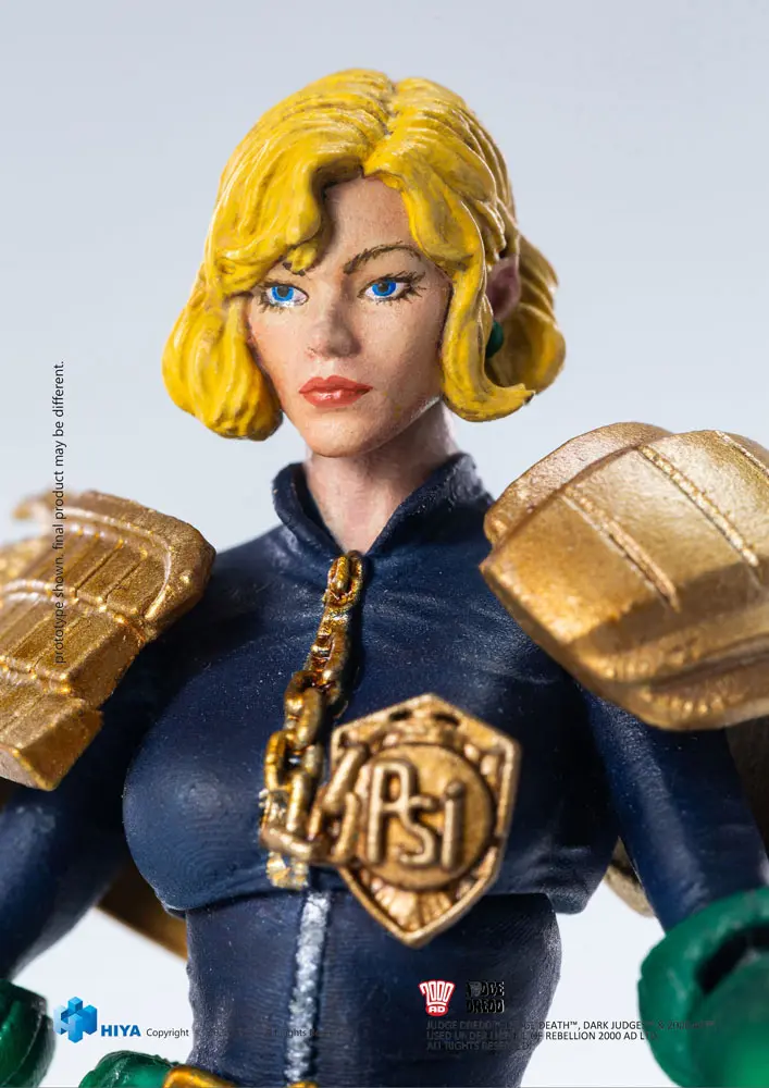 2000 AD Exquisite Mini Action Figure 1/18 Judge Anderson &amp; Lawmaster MK 2 Set 10 cm product photo