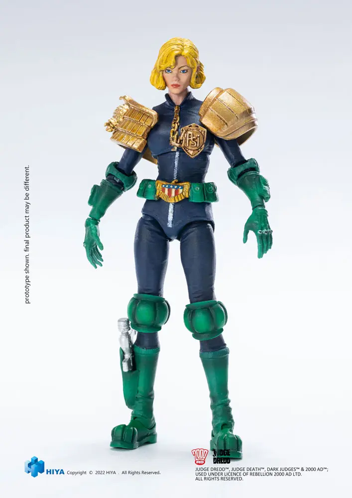 2000 AD Exquisite Mini Action Figure 1/18 Judge Anderson &amp; Lawmaster MK 2 Set 10 cm product photo