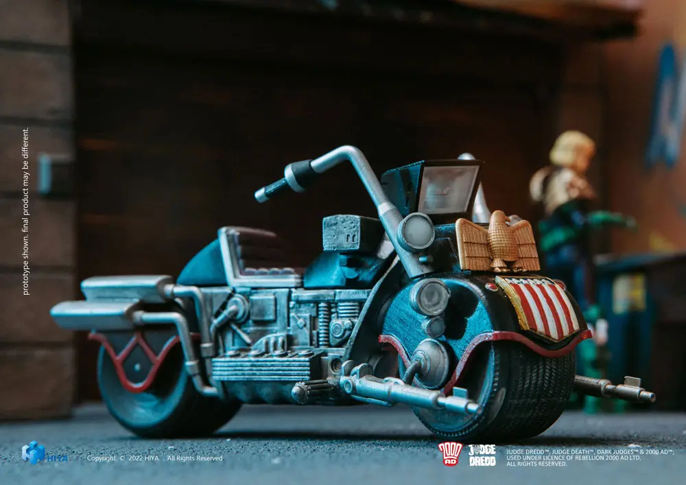2000 AD Exquisite Mini Action Figure 1/18 Judge Anderson &amp; Lawmaster MK 2 Set 10 cm product photo