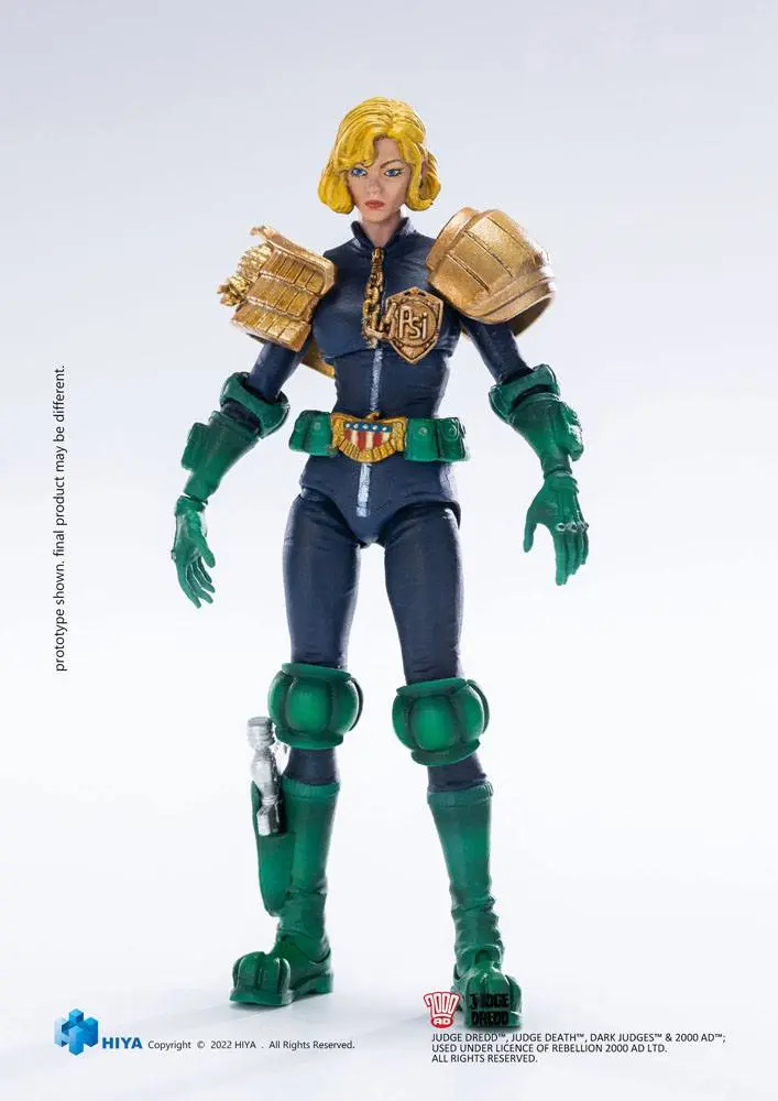 2000 AD Exquisite Mini Action Figure 1/18 Judge Anderson &amp; Lawmaster MK 2 Set 10 cm product photo