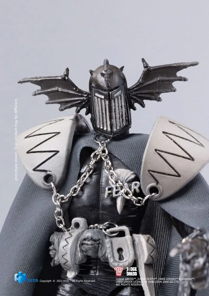 2000 AD Exquisite Mini Action Figure 1/18 Black and White Judge Fear 10 cm product photo