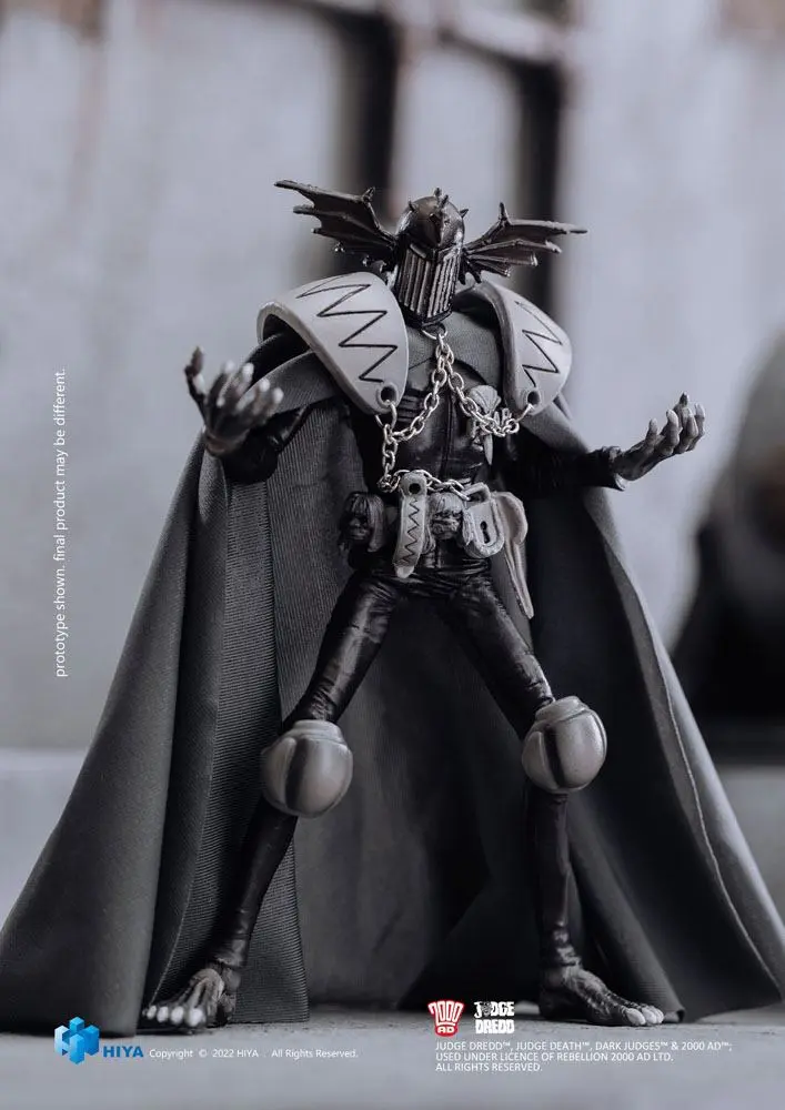 2000 AD Exquisite Mini Action Figure 1/18 Black and White Judge Fear 10 cm product photo
