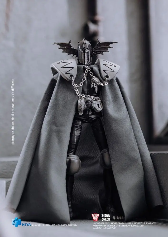 2000 AD Exquisite Mini Action Figure 1/18 Black and White Judge Fear 10 cm product photo