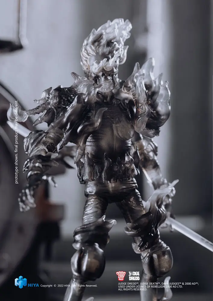 2000 AD Exquisite Mini Action Figure 1/18 Black and White Judge Fire 10 cm product photo