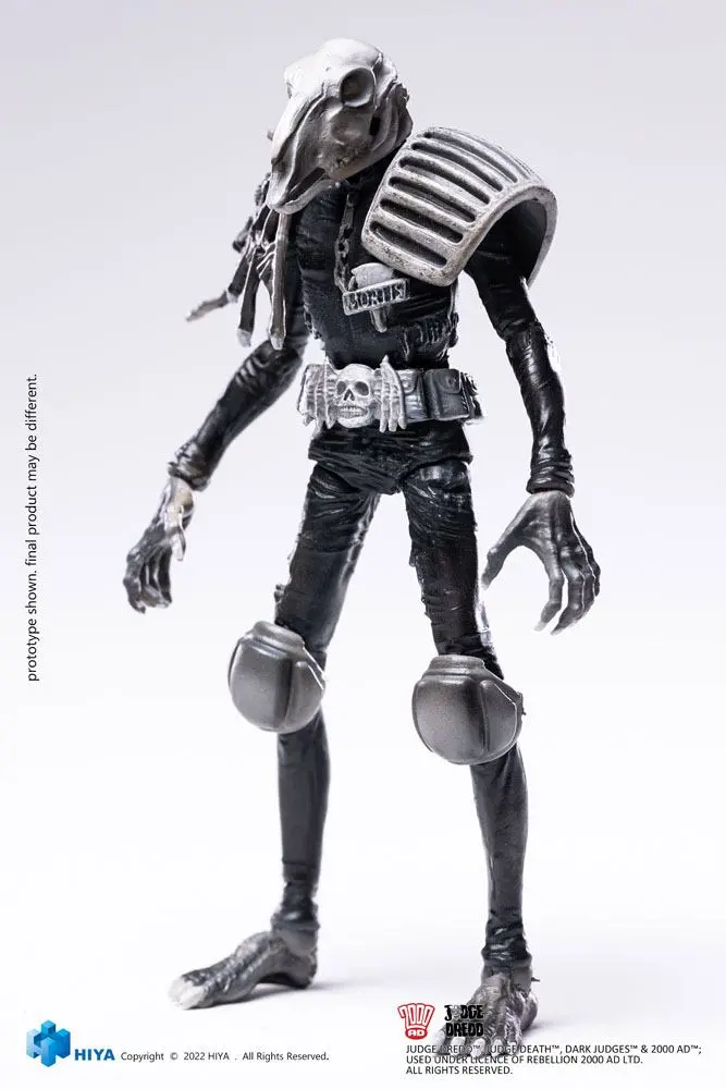 2000 AD Exquisite Mini Action Figure 1/18 Black and White Judge Mortis 10 cm termékfotó