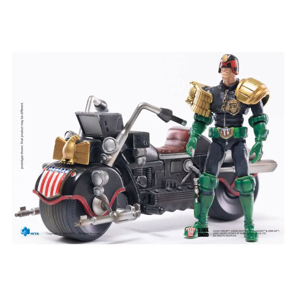 2000 AD Exquisite Mini Action Figure 1/18 Judge Dredd & Lawmaster MK 2 Set 10 cm termékfotó