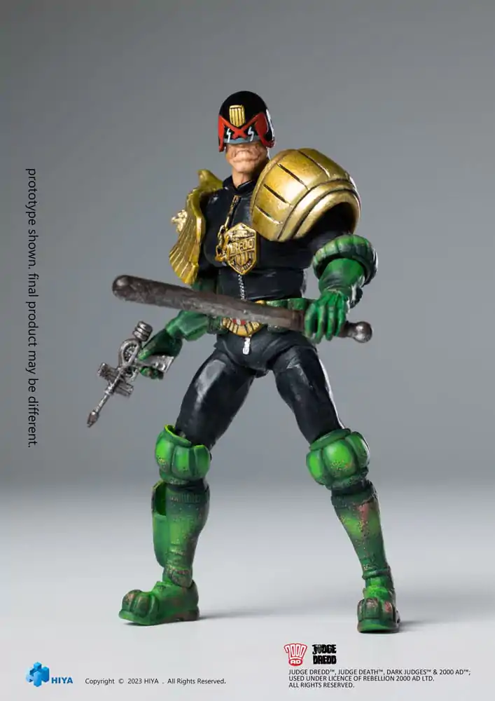 2000 AD Exquisite Mini Action Figure 1/18 Judge Dredd Cursed Earth Judge Dredd 10 cm termékfotó